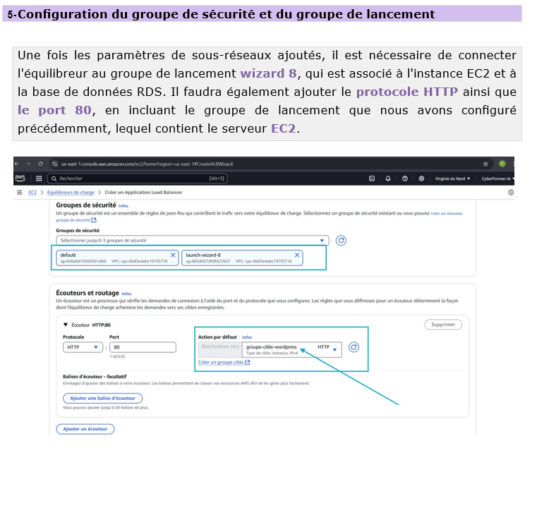 Formation AWS Architecture – Lance ton cloud Amazon sécurisé en 7 jours 21 Configuration d’un groupe de lancement AWS pour Auto Scaling – Volume 3 formation cloud Blysor