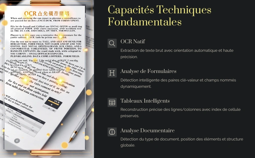 Formation AWS Architecture – Lance ton cloud Amazon sécurisé en 7 jours 76 Capacités fondamentales d’AWS Textract en OCR