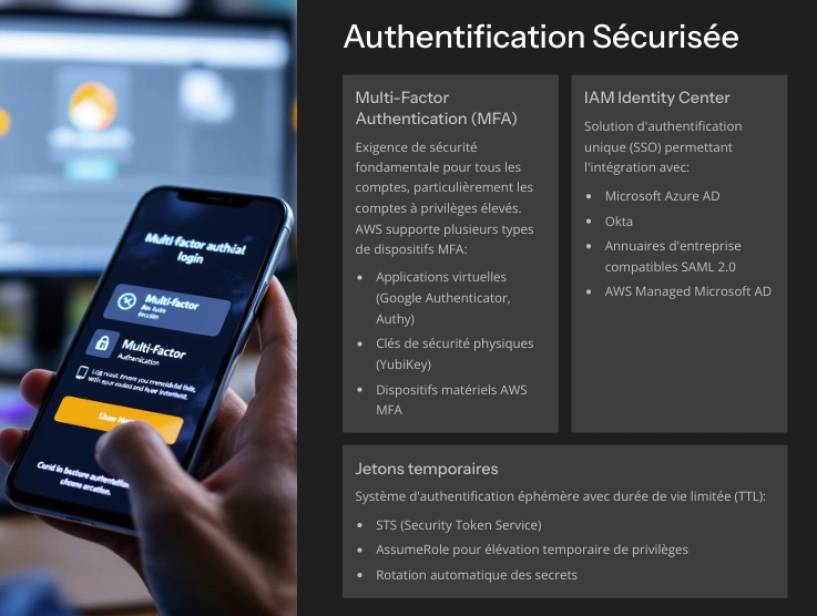 Formation AWS Architecture – Lance ton cloud Amazon sécurisé en 7 jours 70 Authentification sécurisée sur AWS avec MFA et IAM Identity Center